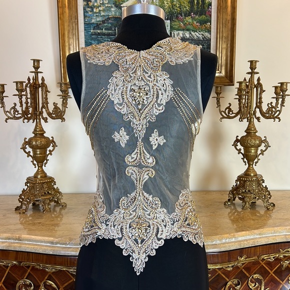 Meier Collection formal stretchy evening party prom dress - Picture 6 of 6